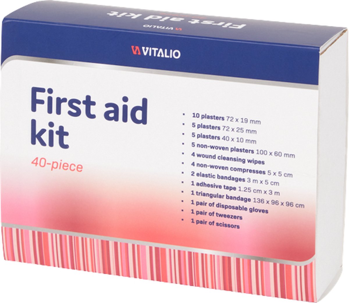 40-delige First Aid Kit - EHBO / Verbandset - Verbandtrommel - Verbanddoos Geschikt voor Huis Auto Camping en Boot