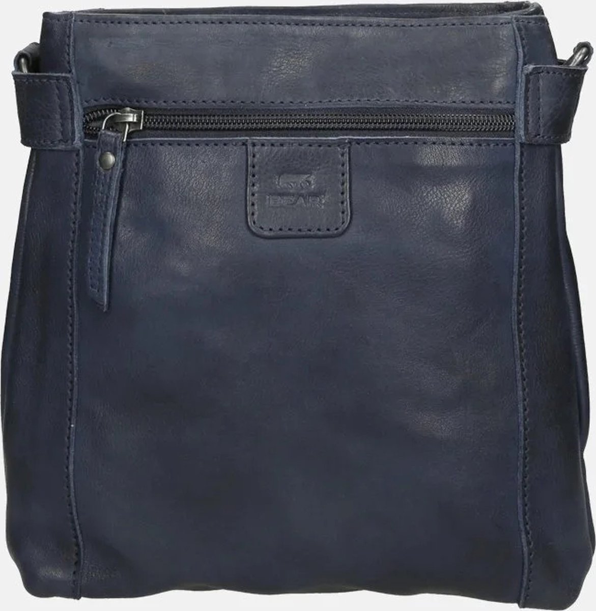 Bear Design Teppie Leren Schoudertas - Navy Blauw