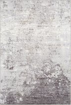 SURYA Vloerkleed - Woonkamer, Slaapkamer - Modern Abstract Tapijt FIONA - Grijs/Wit - 200x275 cm