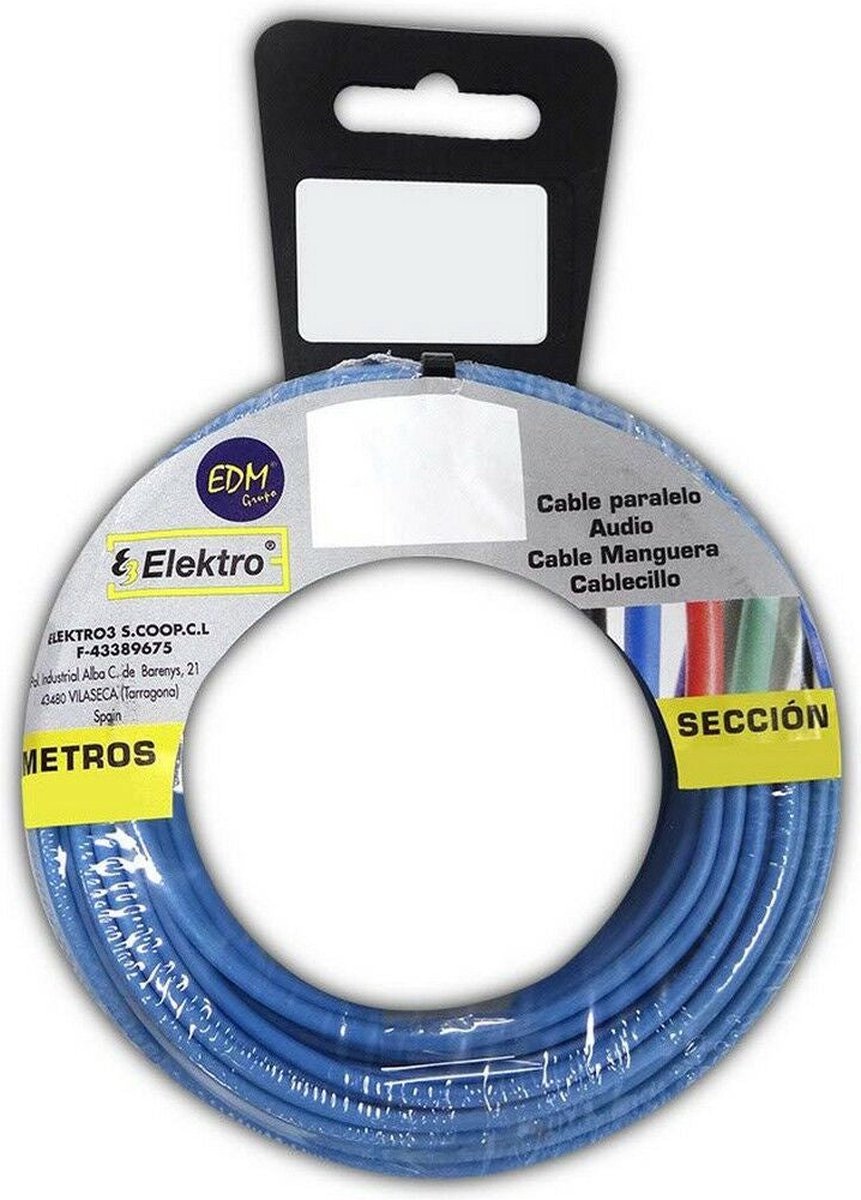 Kabel EDM Blauw 20 m 1,5 mm
