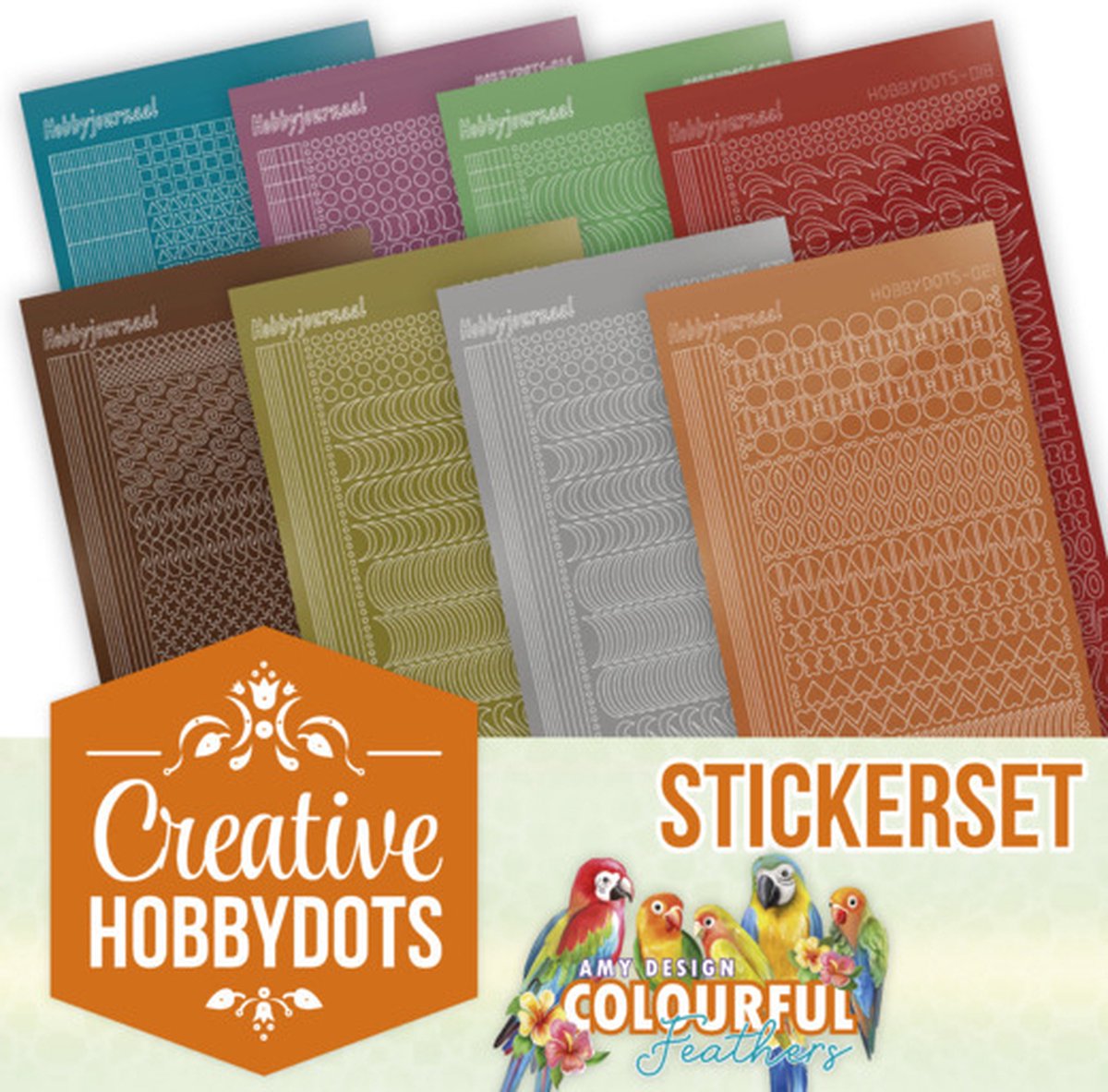 Creative Hobbydots 22 - Amy Design - Colourful Feathers