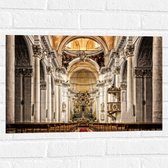 Muursticker - Altaar van Grote Witte Kathedraal - 60x40 cm Foto op Muursticker