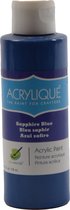 Acrylverf waterbasic''Sapphire blue" blauw " 118ml - Sneldrogend waterbasis Permanent
