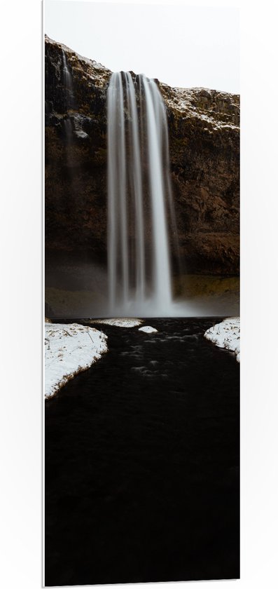 PVC Schuimplaat- Bergen - Waterval - Sneeuw - Water - 40x120 cm Foto op ...