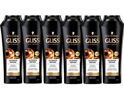 Gliss Kur Shampoo - Ultimate Repair - 250ml x 6 - 6 stuks