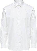 Selected - Heren Overhemden Regethan Classic Overhemd Wit - Wit - Maat XXL