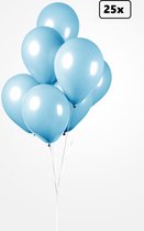 25x Ballon bleu clair 30cm - Festival party fête anniversaire pays thème air hélium