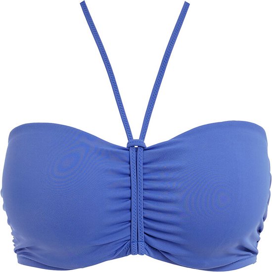 Freya Jewel Cove Bikini Top Con Ferretto E Volant - Donna, Strisce Turchesi