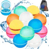 Ballons d'eau réutilisables DreamGoods - 12 pièces - Fermeture automatique - Durable - Jouets aquatiques - Jouets de plein air
