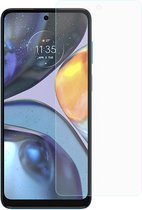 9H Tempered Glass - Geschikt voor Motorola Moto G22 Screen Protector - Transparant