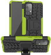 Coverup Rugged Kickstand Back Cover - Geschikt voor Samsung Galaxy A52 / A52s Hoesje - Groen