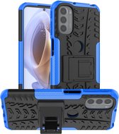Coverup Rugged Kickstand Back Cover - Geschikt voor Motorola Moto G31 / G41 Hoesje - Blauw
