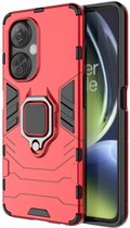 Coverup Ring Kickstand Back Cover - Geschikt voor OnePlus Nord CE 3 Lite 5G Hoesje - Rood