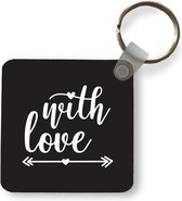 Porte-clés - Distribution de cadeaux - Proverbes - Citations - Avec amour - Plastique