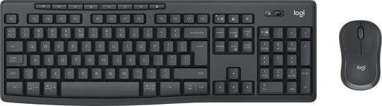Foto: Logitech mk370 combo for business toetsenbord inclusief muis rf draadloos bluetooth qwerty us international grafiet