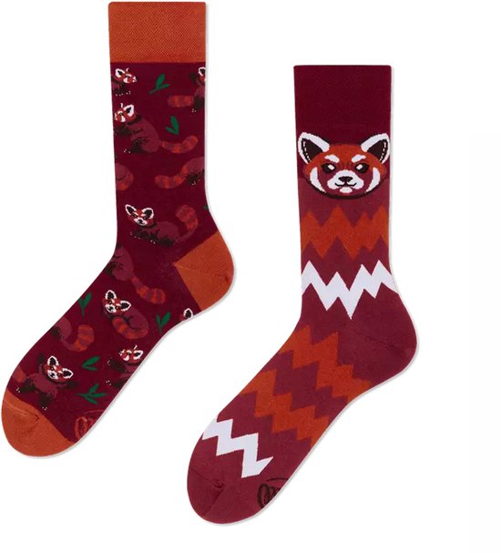Chaussettes unisexes Many Mornings - Panda rouge - Unisexe - Taille : 43-46