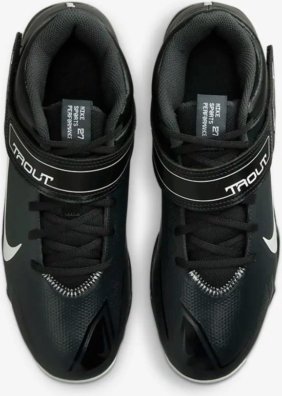 Nike - Honkbalschoenen - Force Trout 8 Keystone - Honkbal - Unisex - Synthetisch - Softball - Kunststof Spikes - Zwart - US 12 - Nike