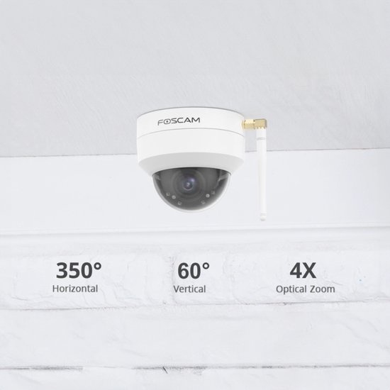 Foscam D4Z Beveiligingscamera - Buitencamera- 4MP- Dual-band- Wifi - Pan Tilt Zoom - Wit van Foscam — afbeelding 4