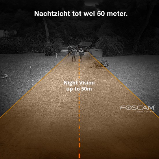 Foscam SD2X Beveiligingscamera - 2MP - Dual-Band - PTZ - 18x optische zoom - 50 m nachtzicht - Wit van Merkloos — afbeelding 3