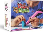 Fits4Kids® Advanced Pro 3D Pen Starterspakket - Inclusief 100M Filament Vullingen en E-Book - Roze - voor Jongens en Meisjes