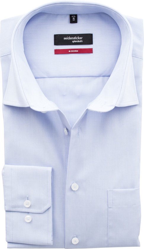 Seidensticker Splendesto overhemd lichtblauw - 43