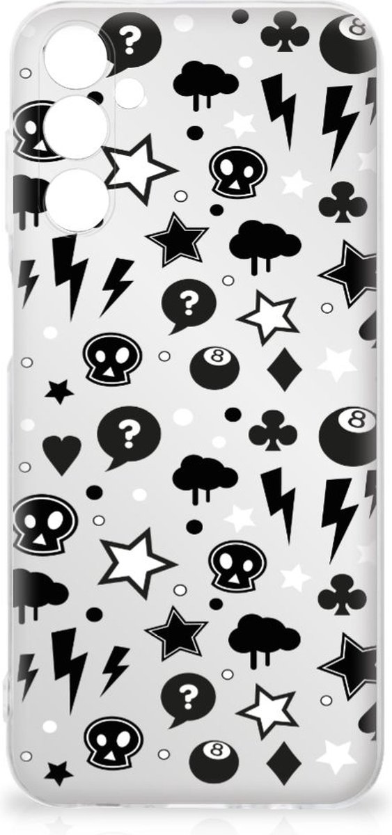 Silicone Back Case Samsung Galaxy M14 Silver Punk