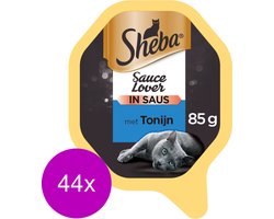 Sheba Alu Lovers 85 g - Kattenvoer - 44 x Tonijn