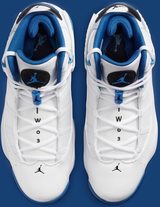 6 rings blue and white on sale