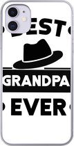Geschikt voor iPhone 11 hoesje - Opa - Quotes - Best grandpa ever - Spreuken - Siliconen Telefoonhoesje