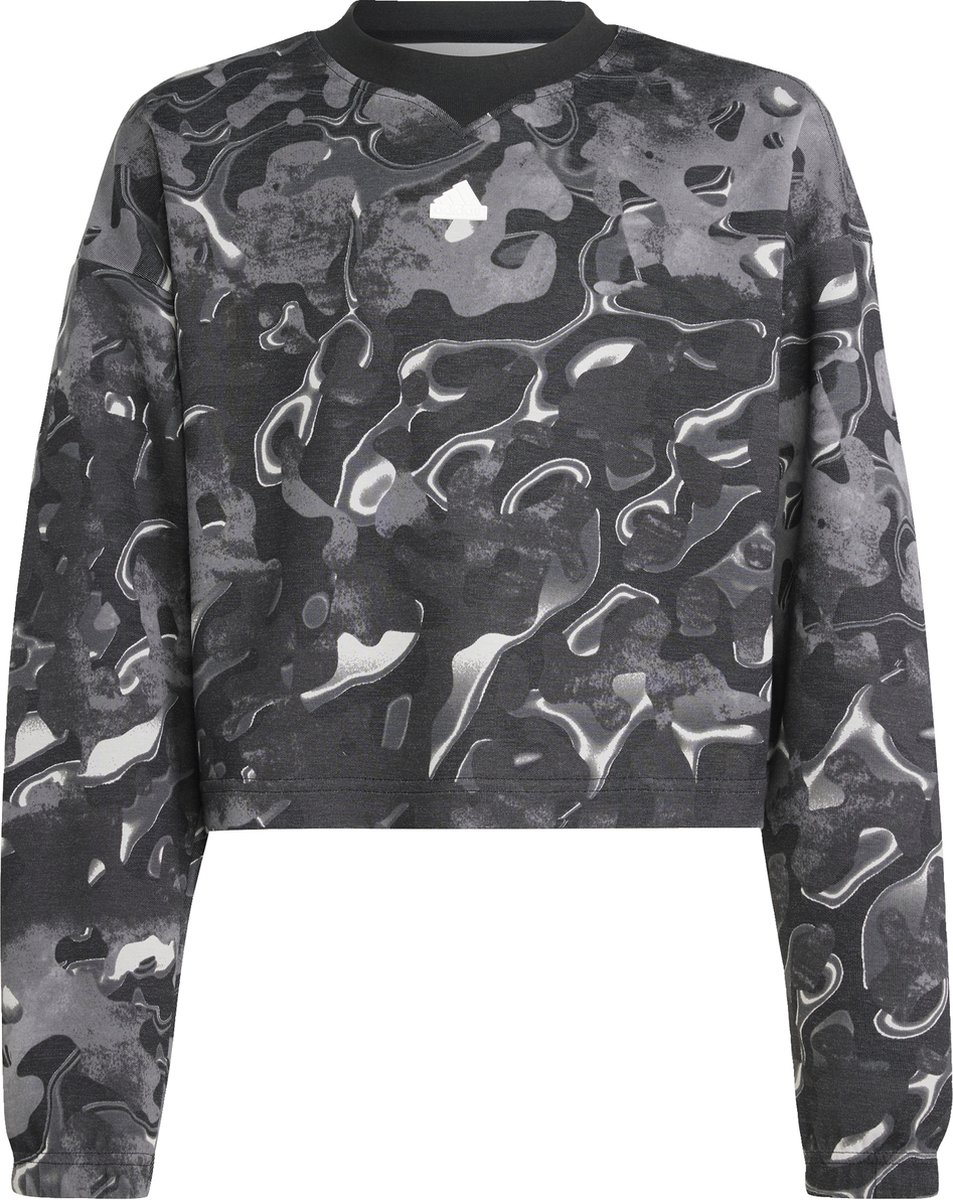 adidas Sportswear Future Icons Allover Print Sweatshirt Kids Kinderen Grijs