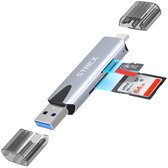 Lecteur de carte Strex - Lecteur de carte - USB 3.0/USB C - 2-en-1 - Carte SD/TF - Lecteur de carte mémoire