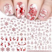 "Nieuwjaar of Kerst Nagelstickers "Twee vel 180 Nagel stickers .Christmas Nail Stickers , Xmas Nail Art Stickers