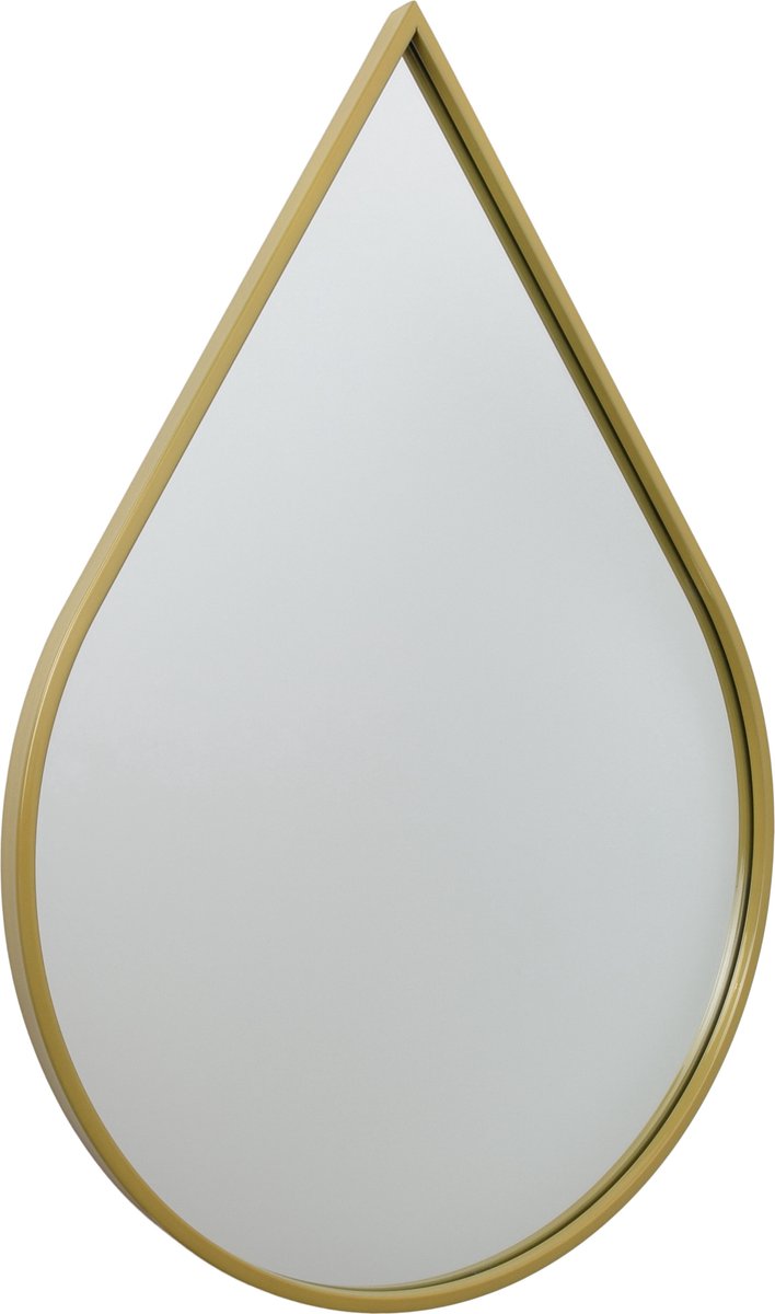 Fragix Boston Spiegel Druppel - Goud - Metaal - 50x70