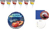 Disney Cars - Forfait fête - Ballon aluminium Happy Birthday - Guirlande - Invitations - Décoration - Fête d'enfants.