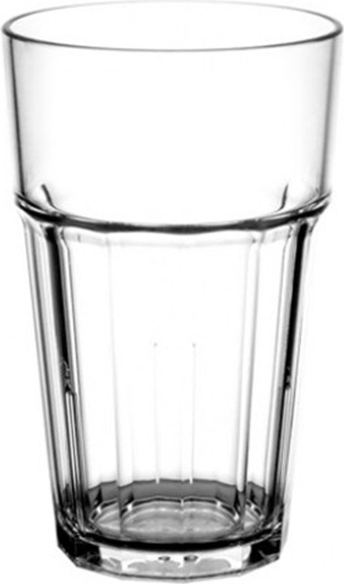 Onbreekbare glazen | Frisdrankglazen & bierglazen | 2x frisdrankglas & 2x stapelbaar vaasje