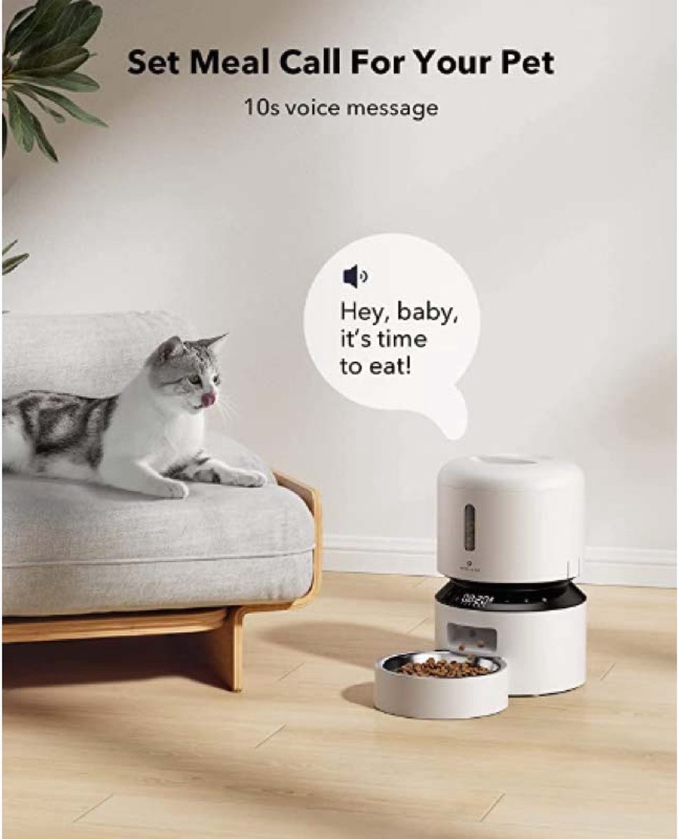 Petlibro automatische voerbak - kattenvoerbak - 3L - wit thumbnail 5