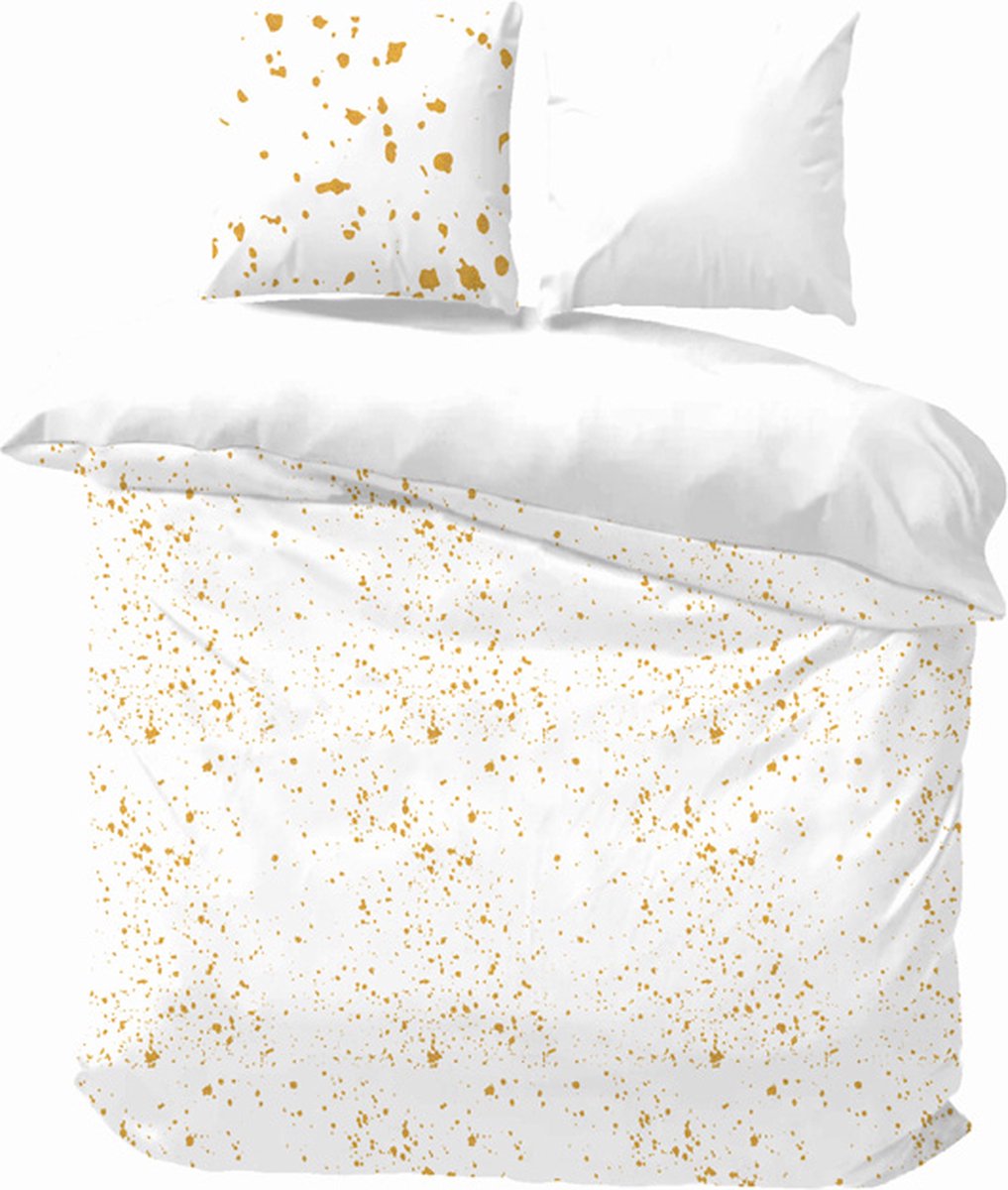 iSleep Dekbedovertrek Diana - Litsjumeaux - 240x200/220 cm - Goud