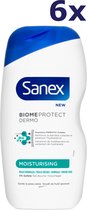 6x Sanex Gel Douche - Dermo Hydratant 500 ml
