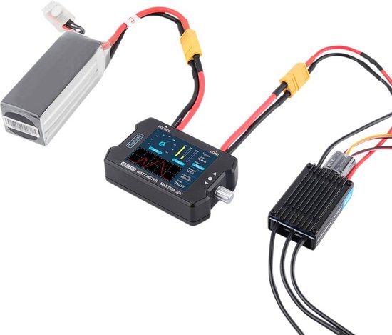 Toolkit RC Wattmeter en poweranalyzer Stekkersysteem: Open kabeleinden - Toolkit RC