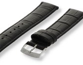 Morellato PMX019SAMBA PF Horlogebandje - Leer - Zwart - 14 mm