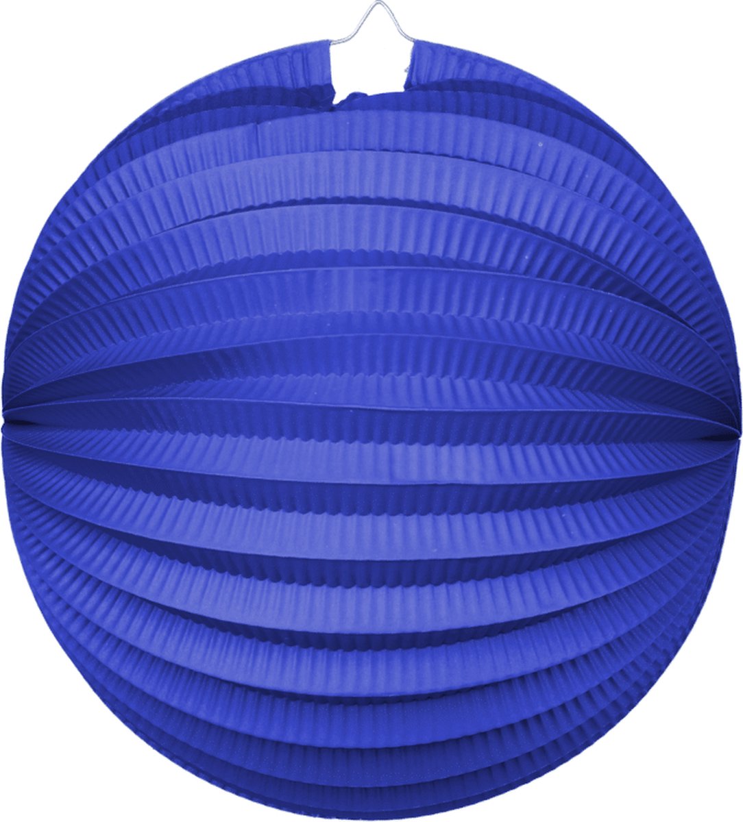 Papieren Lampion Blauw 25cm - Feest Decoratie Bruiloft Zomer Festival