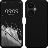 kwmobile telefoonhoesje geschikt voor OnePlus Nord CE 3 Lite 5G / Nord N30 5G - Hoesje met siliconen coating - Smartphone case in zwart