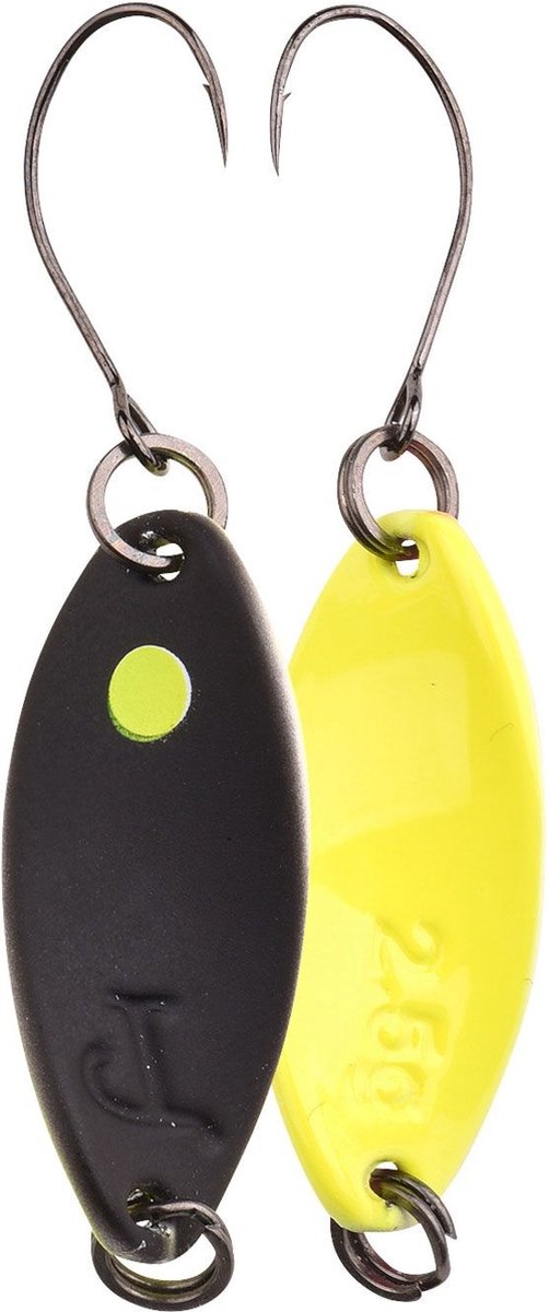Trout Master Incy Spin Spoon 1.8g - Kleur : Black Yellow