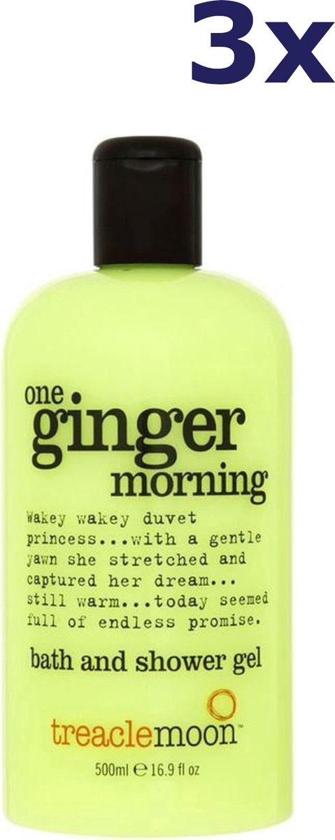 Treaclemoon Bad en Douchegel One Ginger Morning - 3x500 ml - Voordeelverpakking
