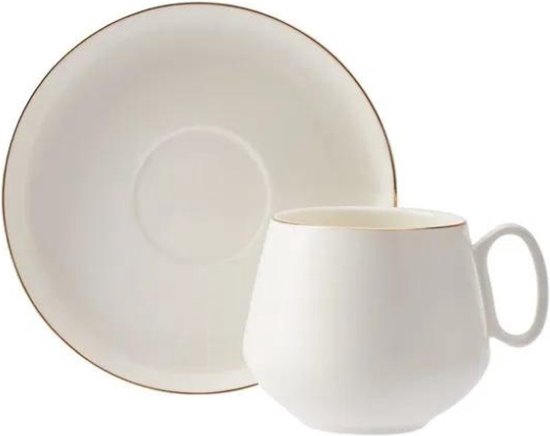 Tasse à thé Karaca Titan Gold pour 2 personnes, 220 ml