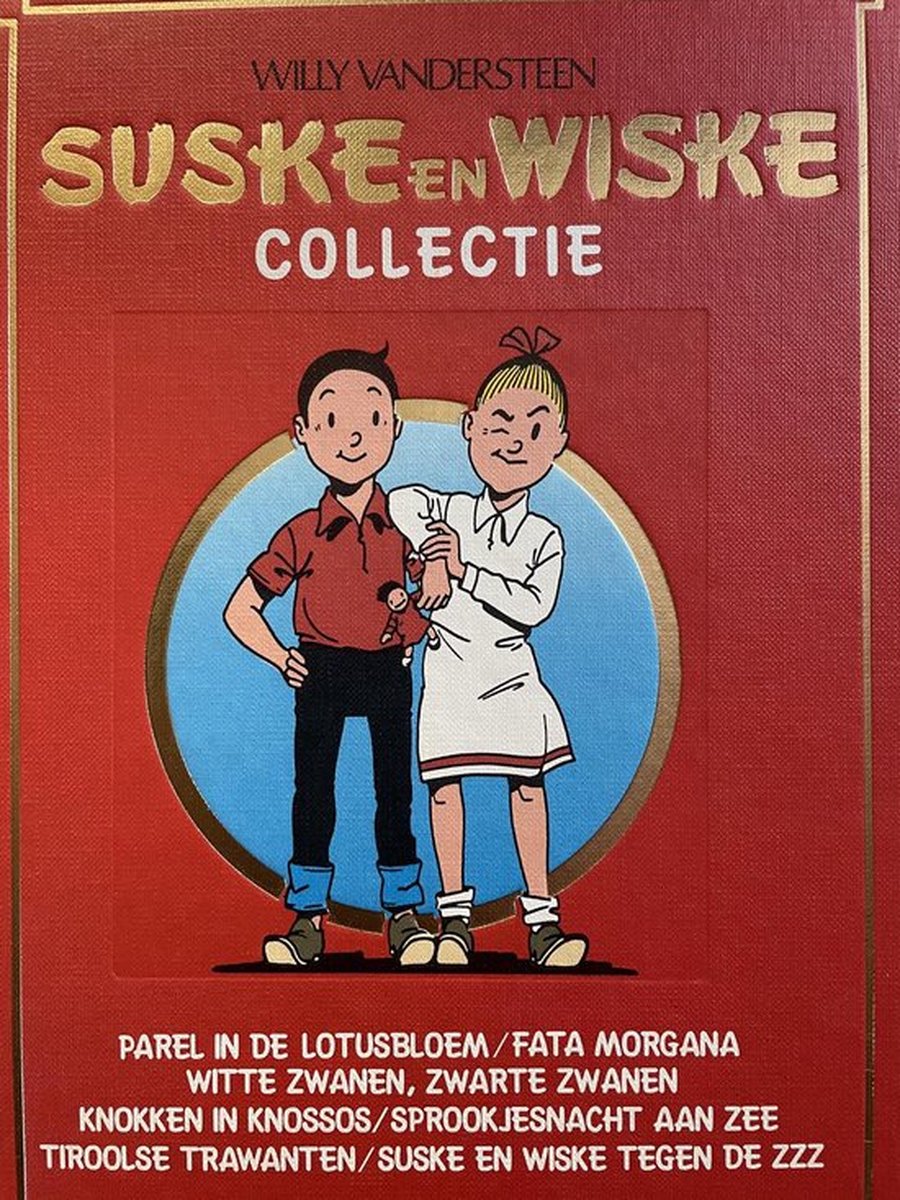 Suske en Wiske Collectie (Parel in de lotusbloem/Fata Morgana, Witte zwanen Zwarte zwanen, Knokken in Knossos/Sprookjesnacht aan zee, Tiroolse Trawanten/Suske en Wiske tegen de ZZZ)