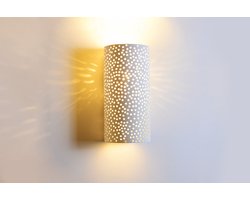 Integral wandlamp Veria decoratief overschilderbaar gips voor 1x lichtbron | E14 | Max 1X40W exclusief