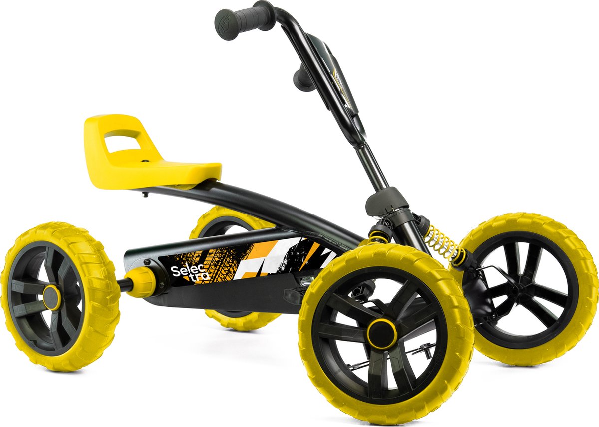 Selectra Skelter Speedy cross Yellow 2-8 jaar - Go cart met verstelbare