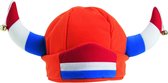 Oranje Vikinghoed - Voetbal Hup Holland - Koningsdag - EK/WK one size - 35 x 22 cm
