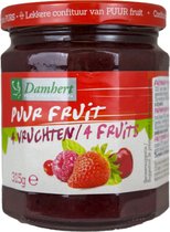Damhert Confituur Puur Fruit 4 Vruchten 315 gr
